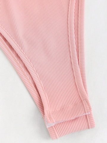 Women's Summer Solid Color Halter Bodysuit