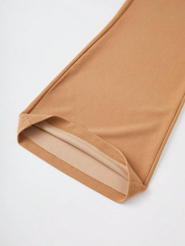 Women's Summer Solid Color Hollow-Out Ruched Strapless Jumpsuit