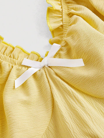 Women's Yellow Summer Long Dress, Holiday Dress