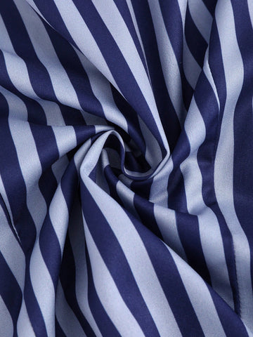 Casual Daily Striped Front Button Long Sleeve Shirt, Autumn