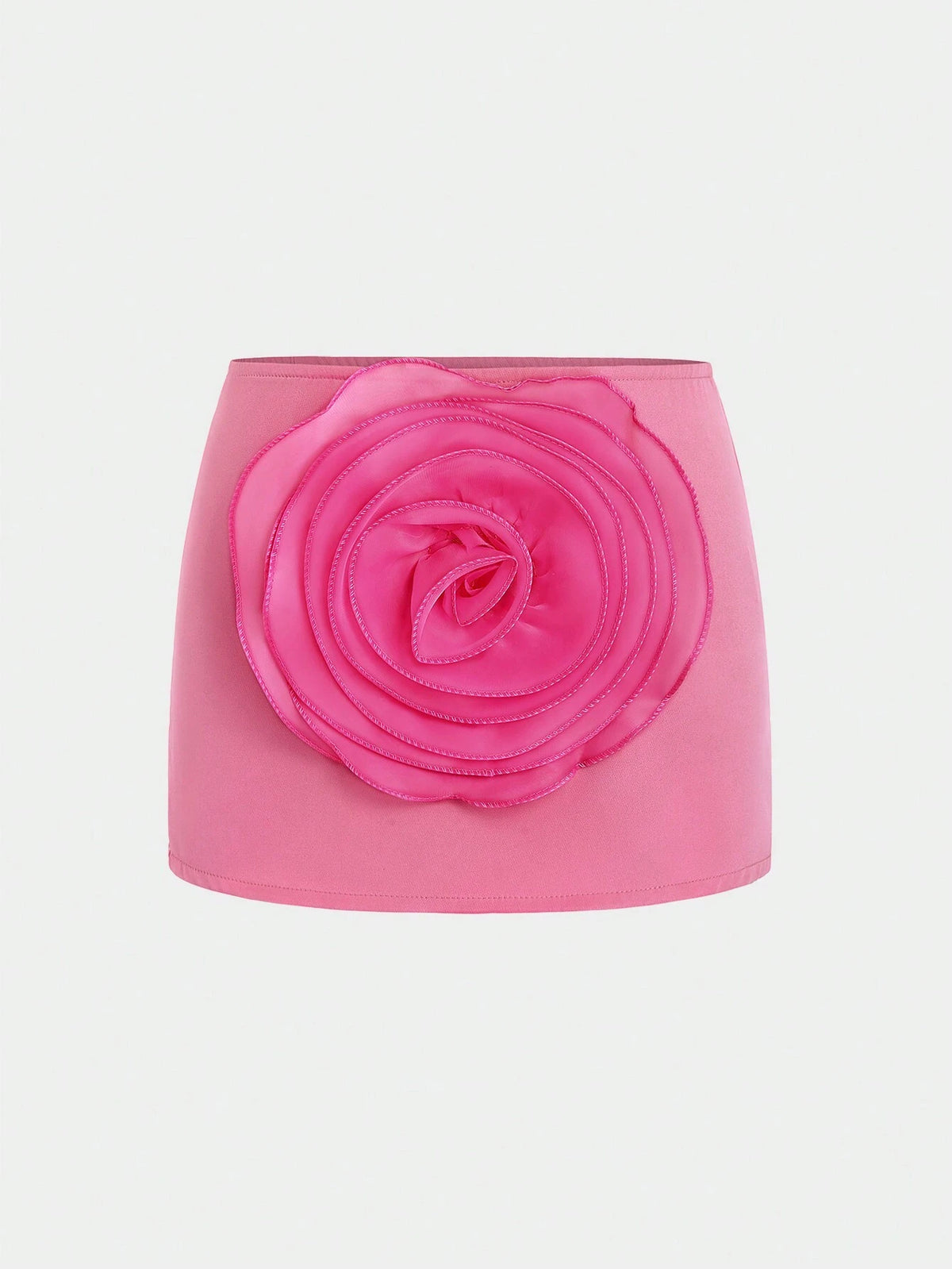 MOOSTA Fashionable Women Mesh Skirt With Three-Dimensional Flower Accents