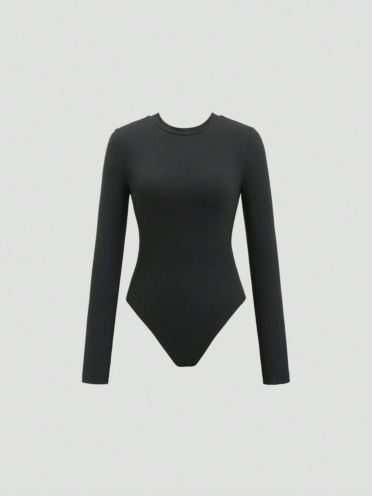 Women Casual Slim Fit Long Sleeve Bodysuit, Versatile For Autumn