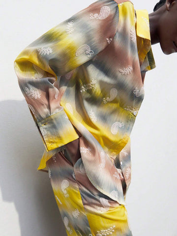 Maija Fall Clothes Pride Outfits Women's Casual Long Sleeve Shirt With Random Prints, Simple Style