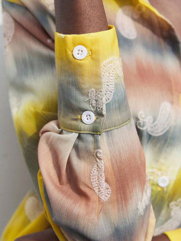 Maija Fall Clothes Pride Outfits Women's Casual Long Sleeve Shirt With Random Prints, Simple Style