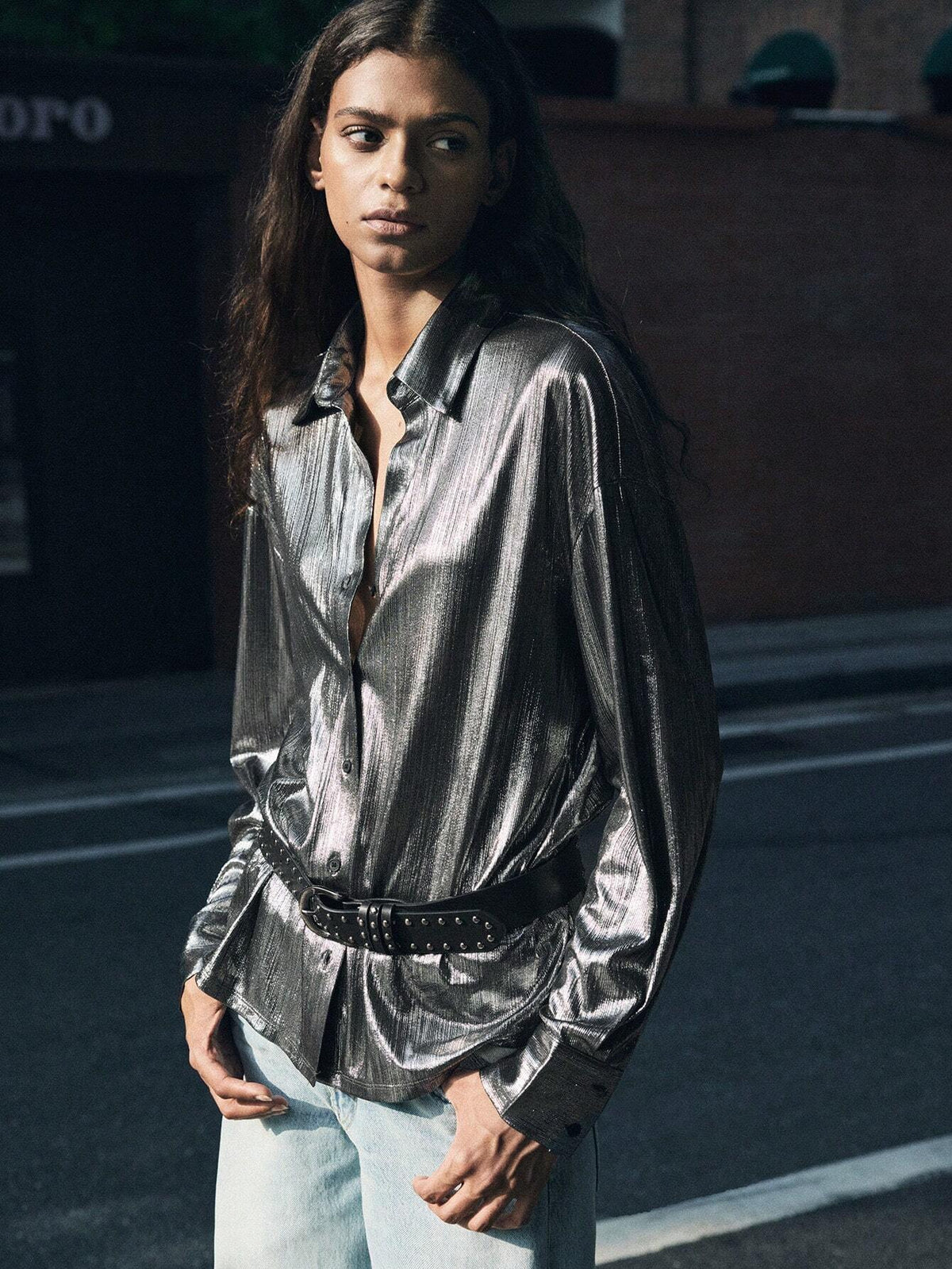 Maija Women Fashion Streetwear Elegant Charm Button Down Shirt