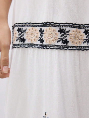 Maija Women Fashionable Bohemian Style Vacation Wind Skirt For Summer