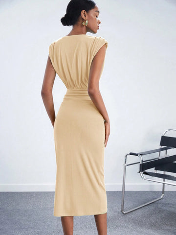 Women's Pleated Patchwork Casual Dress