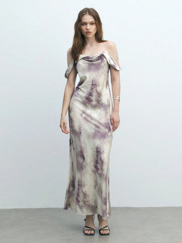 Women's Random Printed Spaghetti Strap Simple Daily Dress