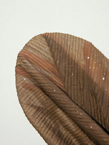 Maija Women's Solid Color Button Front Long Sleeve Casual Sheer Blouse