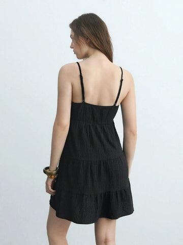 Women's Summer Festival Cami Dress, Beach Elegant Plain Minimalist Daily Wear