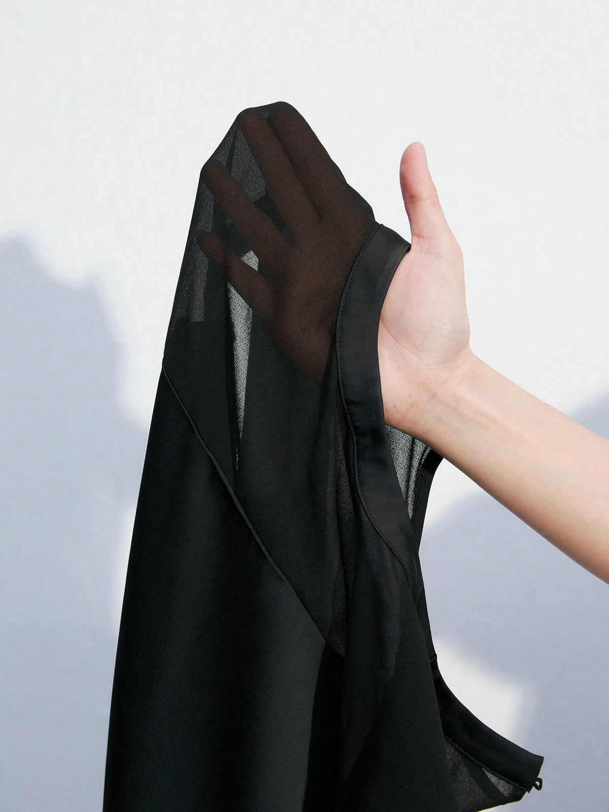 Maija Women's Summer Solid Color Round Neck Mesh Patchwork Batwing Short Sleeve Loose Shirt