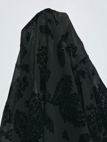 Maija Women's Vintage Style Printed Button-Up Embroidered Shirt