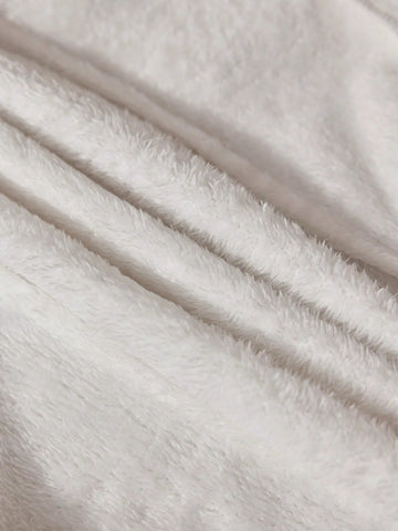 Modely 1pc Women's Fleece Lined Mandarin Collar Shirt With Pearl Button