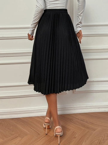 Modely High Waist Pleated Skirt