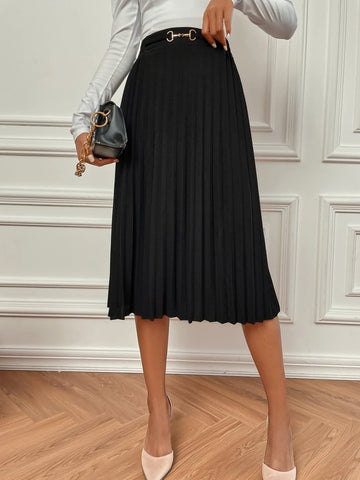 Modely High Waist Pleated Skirt