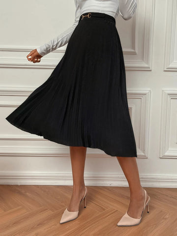Modely High Waist Pleated Skirt