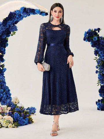 Lace Hollow Out Women's Dress