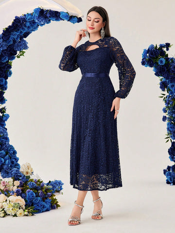 Lace Hollow Out Women's Dress