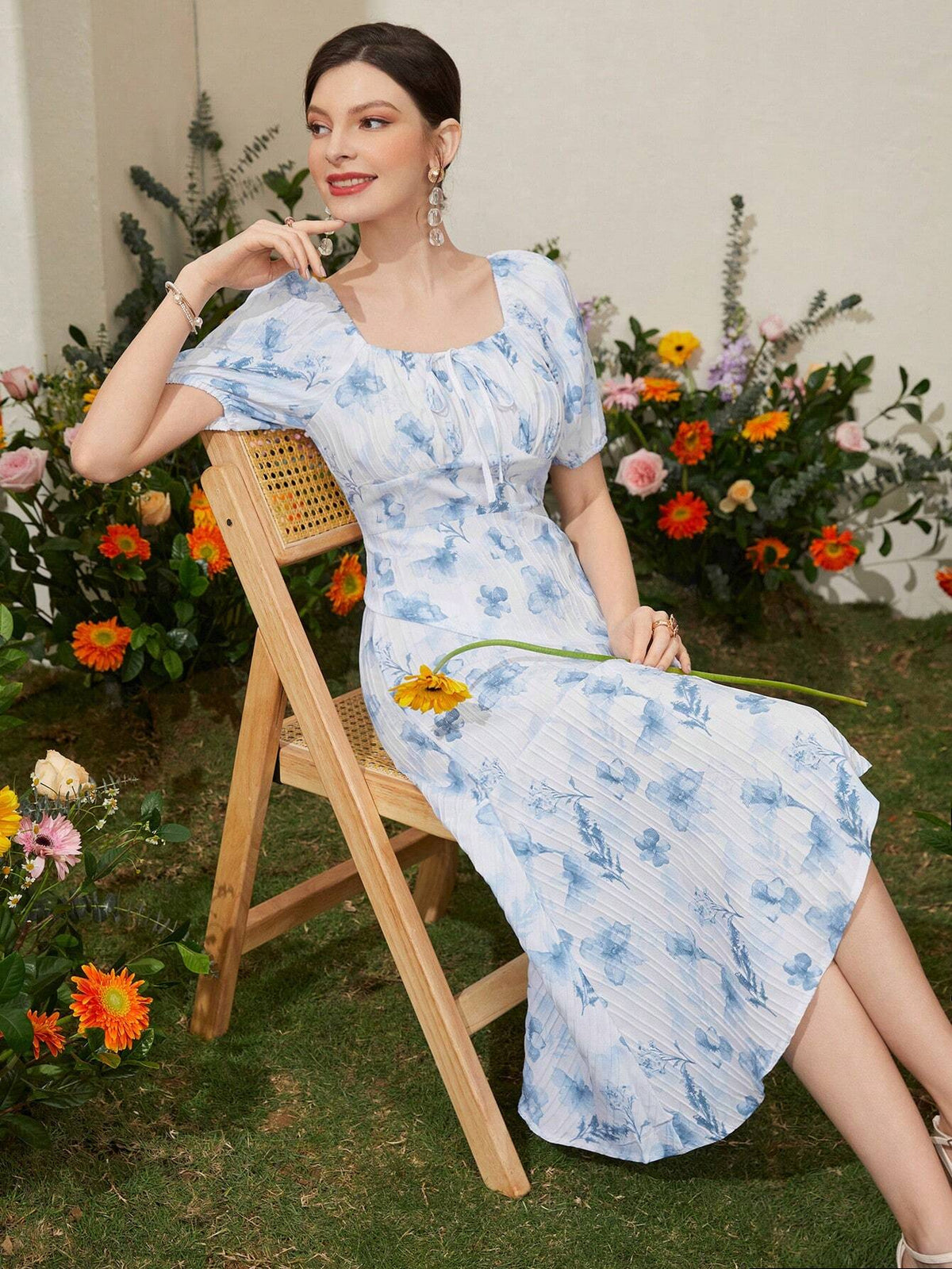 Ladies' Elegant Printed Dress