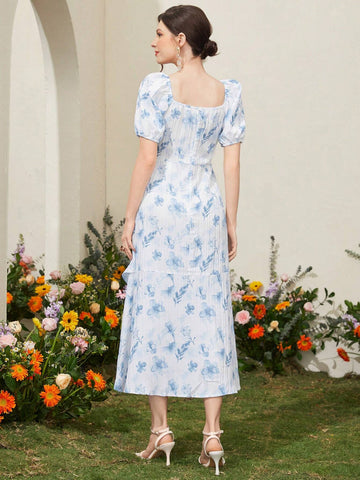 Ladies' Elegant Printed Dress