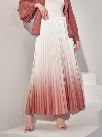 Modely Ombre Pleated Skirt