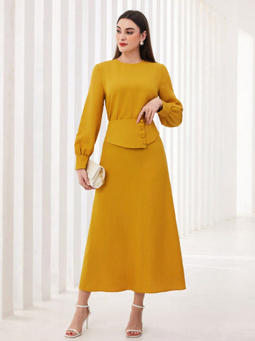Solid Color Elegant Suit