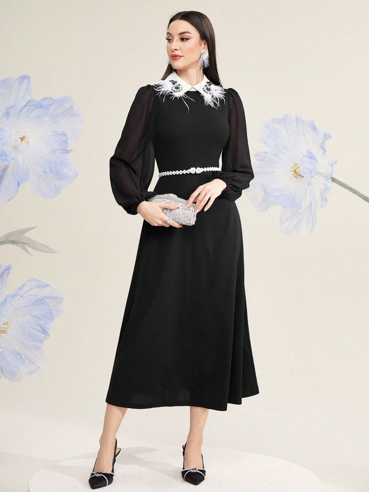 Modely Women'S Diamond & Decorated Dress