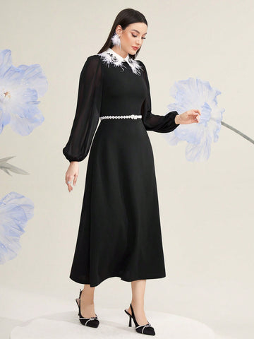 Modely Women'S Diamond & Decorated Dress