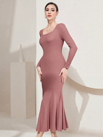 Women'S Slim Fit Mermaid Hem Dress