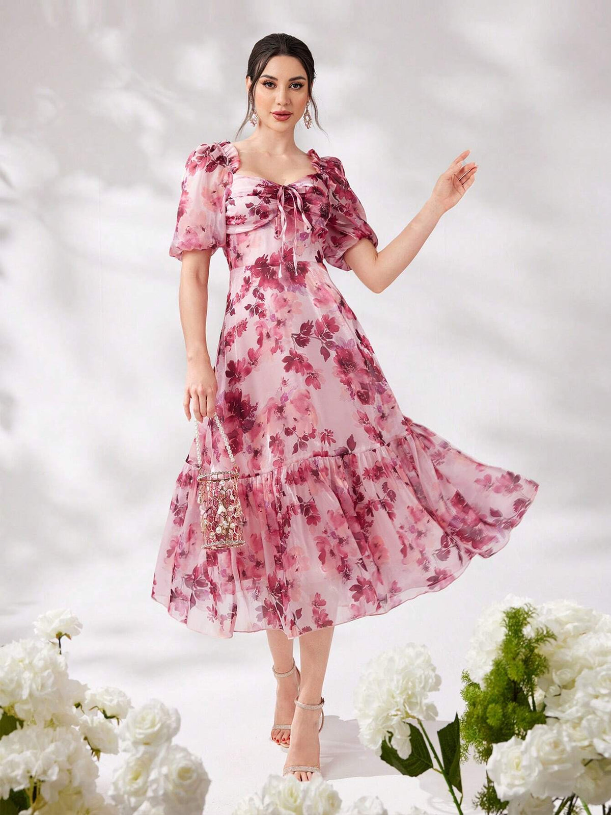 Women's Casual Printed Simple Daily Dress (Random Pattern)