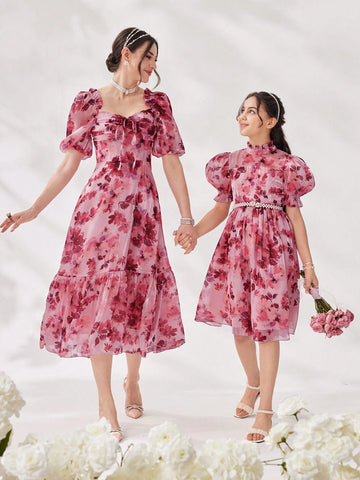 Women's Casual Printed Simple Daily Dress (Random Pattern)
