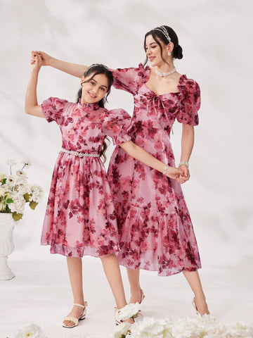 Women's Casual Printed Simple Daily Dress (Random Pattern)