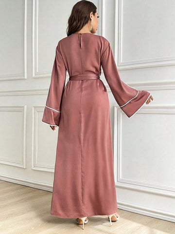 Women's Elegant Flare Sleeve Dress, Spring And Summer