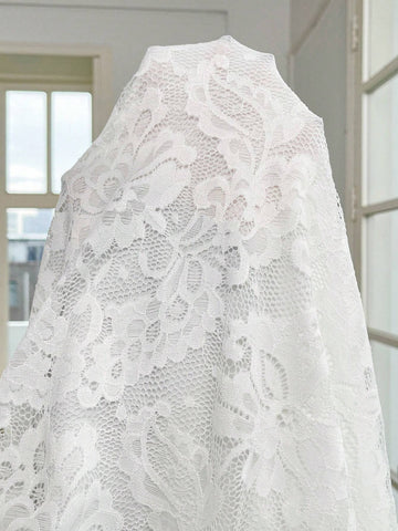 Women's Elegant Lace Flared Sleeve Sweetheart Neck Long Dress, Spring/Summer