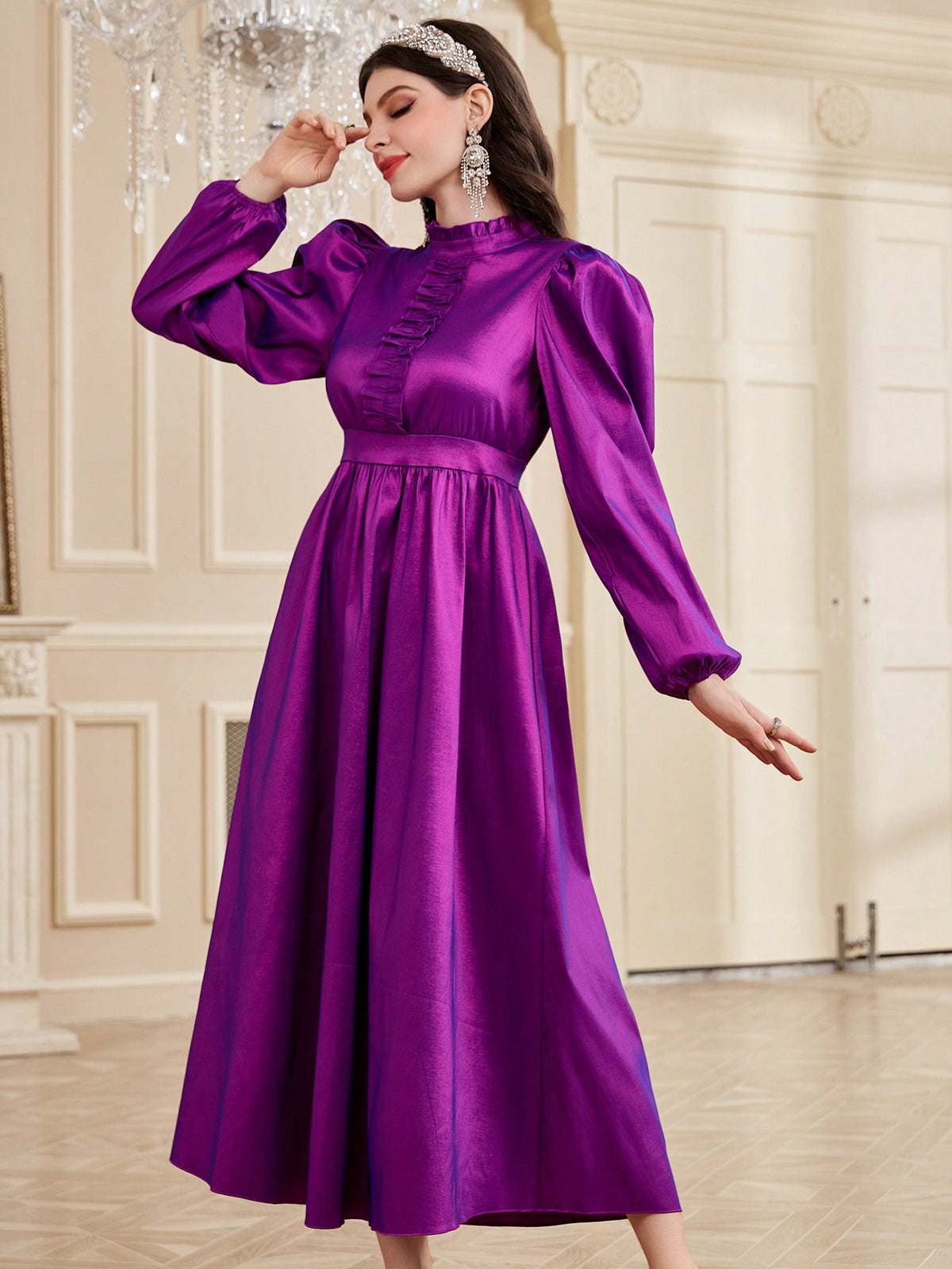 Women's Elegant Purple Dress