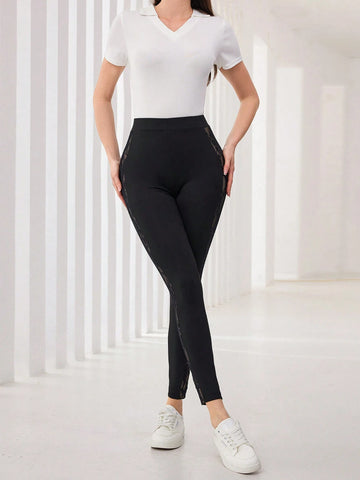 Modely Women's Lace Patchwork Leggings