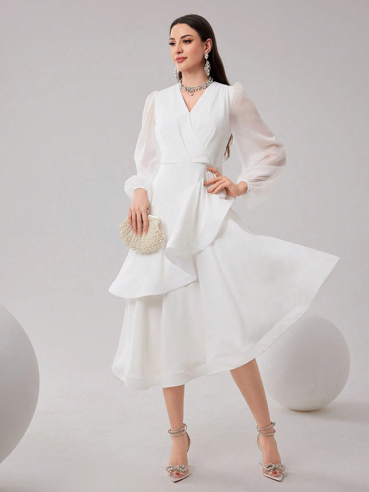 Women's Plain & Simple V-Neck Daily Dress