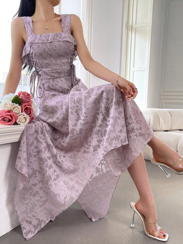 Women's Solid Color Printed Simple Daily Dress