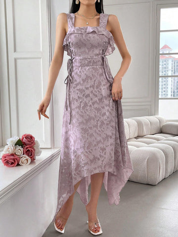 Women's Solid Color Printed Simple Daily Dress