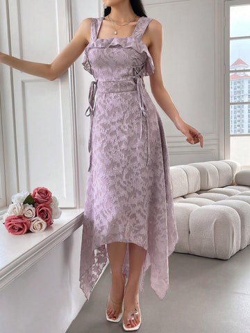 Women's Solid Color Printed Simple Daily Dress