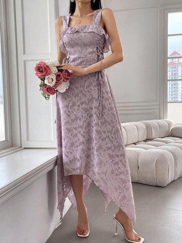 Women's Solid Color Printed Simple Daily Dress