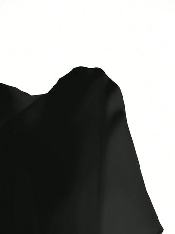 Modely Women's Solid Color Ruffle Trim Button Up Long Sleeve Casual Blouse