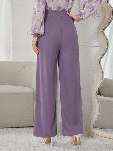 Modely Women's Solid Color Simple Casual Daily Wear Long Pants