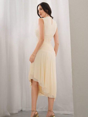 Women's Solid Color Simple Daily Sleeveless Dress