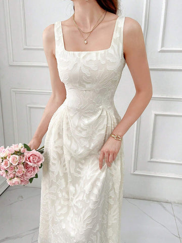 Women's Solid Color Simple Holiday Style Summer Sleeveless Cami Dress