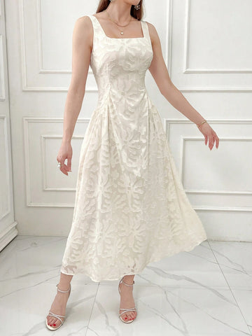 Women's Solid Color Simple Holiday Style Summer Sleeveless Cami Dress