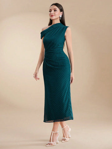 Women's Strapless Pleated Casual Vacation Summer Dress