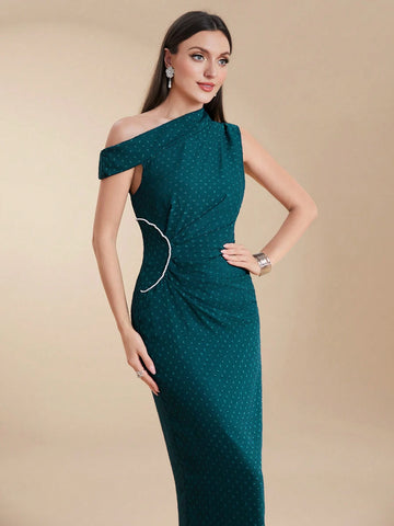 Women's Strapless Pleated Casual Vacation Summer Dress
