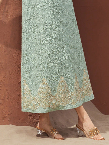 Women's Textured Notched Collar Short Sleeve Dress