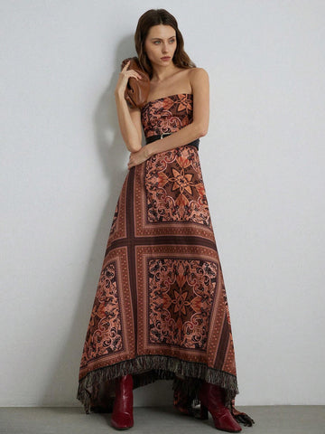 Random Snake Skin Pattern Sparkling Mini Flare Hem Bodycon Long Sleeve Dress, Delicate Ruffled